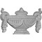 Ekena Millwork 11 3/8"W x 6 1/2"H x 1 1/2"P Salem Urn Center Onlay ONL11X06X01SA - alternate 4